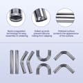 Miniatyrbild 4 av 4: 2,5" Intercooler Turbo Rörkit, Universell Passform, Högkvalitativ Aluminium, Förbättrad Luftflöde