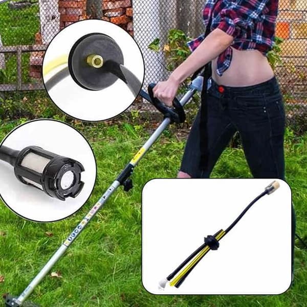TD Röjsåg bränsleslang längd 22cm universal bränslefiltersats svart/gul bränsleslang för röjsåg
