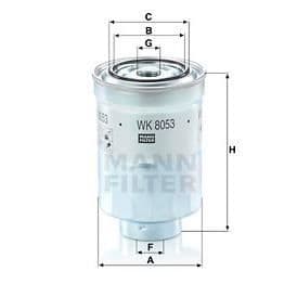 MANN FILTER Bränslefilter WK8053Z