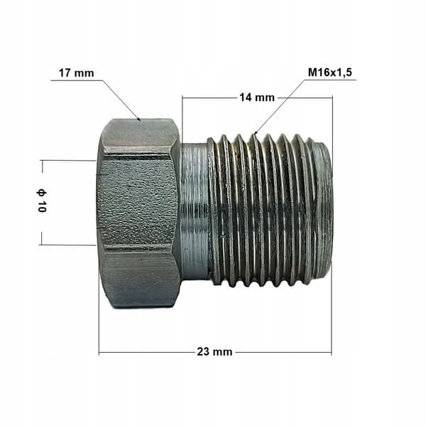 Bränsleledningsände M16x1.5 för 10mm rör (KPS-48)