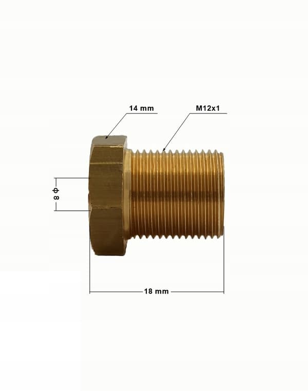 10x skärringstryck M12x1 fi8