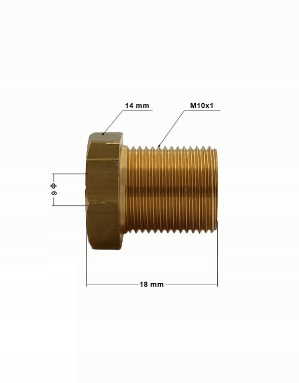 10x skärringstryck M10x1 f6