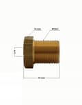 Pikkukuva 2 / 4: Liitin - tynnyrin paineenleikkausrengas M10x1 putkikiinnitys 6