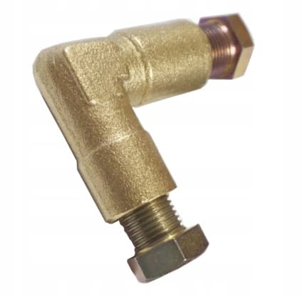 Polttoaineputkien kulmaliitos, kupari - teräs, 6 mm - ilman puristusliitosta