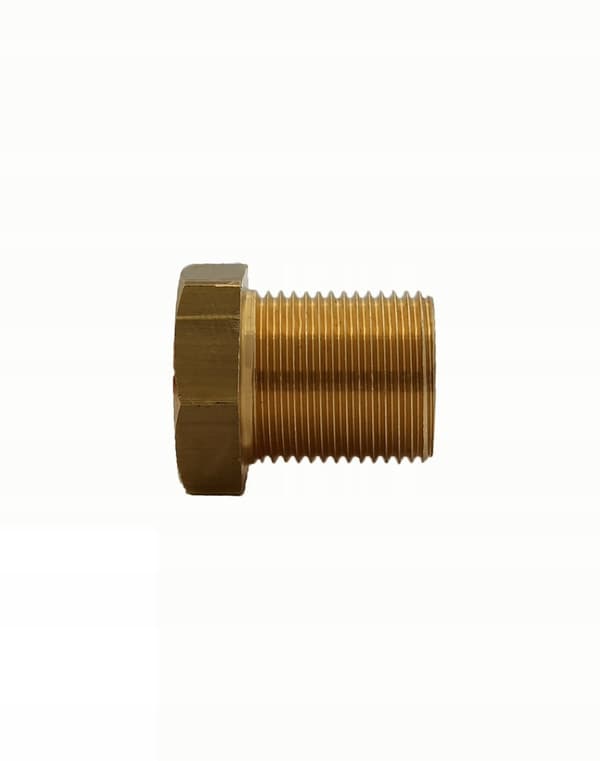 Messinkinen polttoaineletkun liitin, supistava, 6-8 mm, ilman puristusta, CU - FE