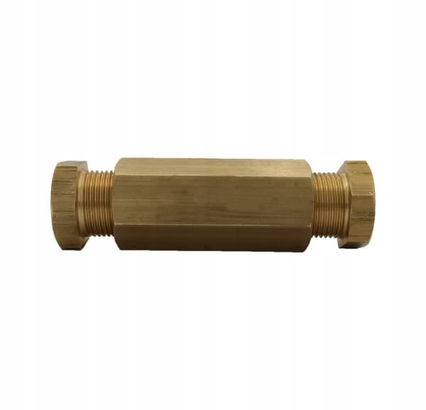 Messinkinen polttoaineletkun liitin, supistava, 6-8 mm, ilman puristusta, CU - FE