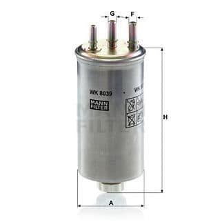 MANN FILTER Bränslefilter WK8039
