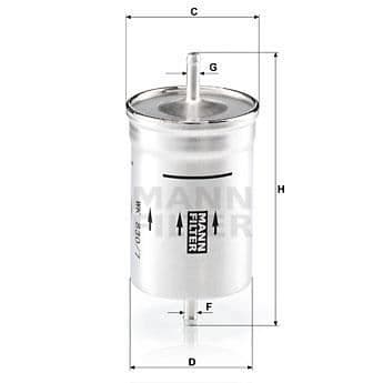 MANN FILTER Bränslefilter WK830/7