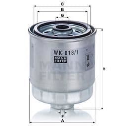 MANN FILTER Bränslefilter WK818/1