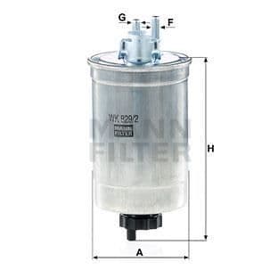 MANN FILTER Bränslefilter WK829/2
