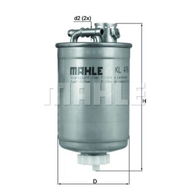 Bränslefilter - Mahle KL 476D