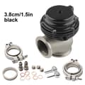 Miniatyrbild 2 av 2: Turbo Wastegate, 3.8 cm / 1.5 tum, Flänsar ingår, Packningar medföljer,Svart