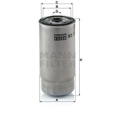 MANN FILTER Bränslefilter WK845/7
