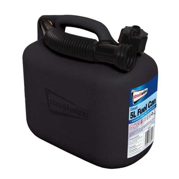 Streetwize Diesel Fuel Can Black One Size