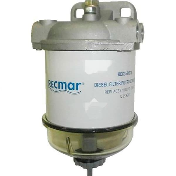 Recmar Komplett Bränslefilter Mercruiser Vit