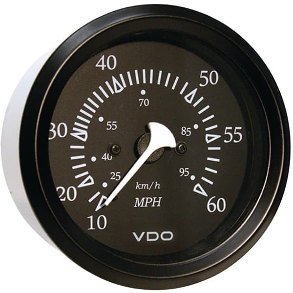 Seachoice Speedometer 60mph Svart