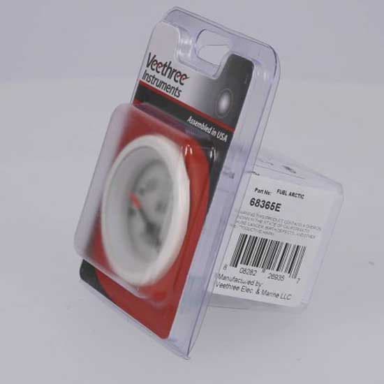 Veethree Bränslenivåmätare Artic Silver 52 mm
