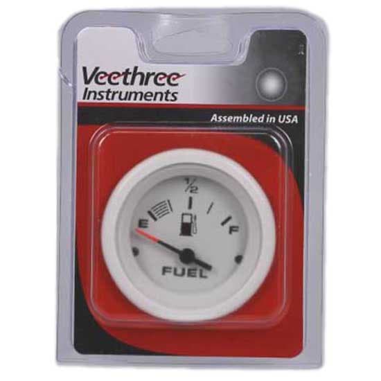 Veethree Bränslenivåmätare Artic Silver 52 mm