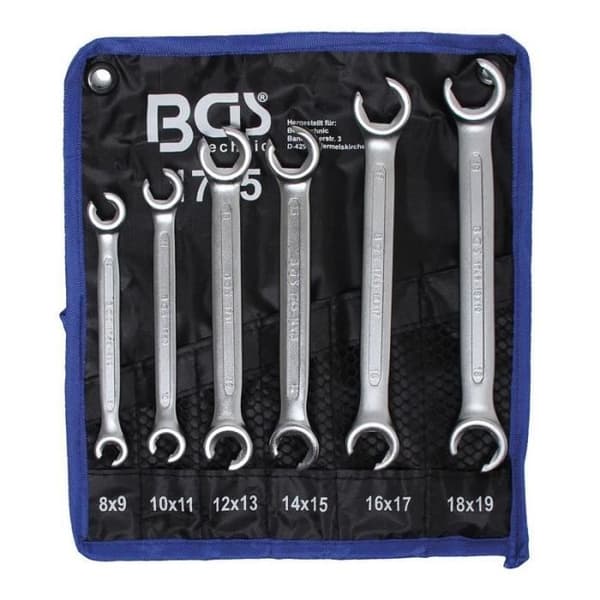 Set med rörtång 8x9 - 18x19 mm 6 st