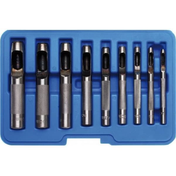 Sats med spetsar - Ej specificerat - 9 delar - 3 till 12 mm - Plastkassett - Vikt 600 g