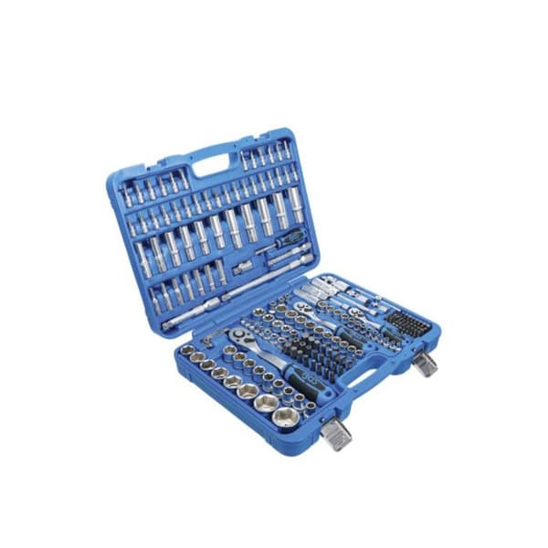 Hylssats, sexkant 6,3 mm (1/4") / 10 mm (3/8") / 12,5 mm (1/2") 192 stycken
