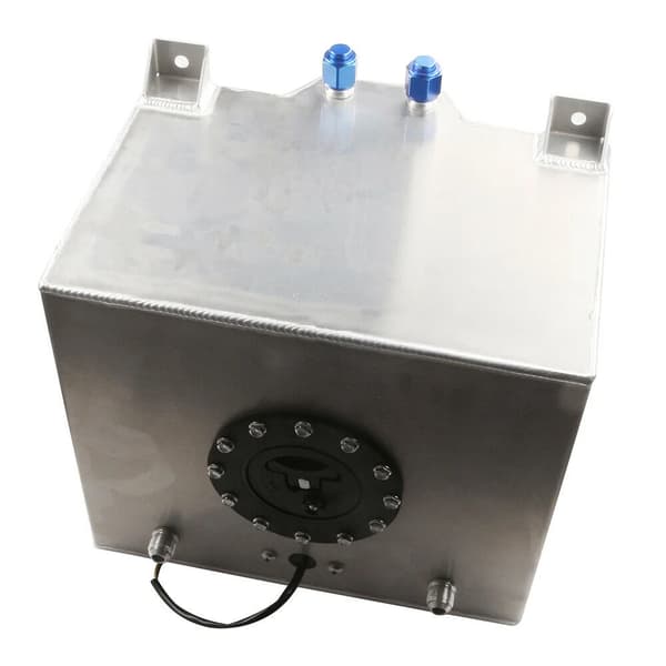 5 Gallon Aluminium Brændstoftank, Letvægtsdesign, Universel Pasform,Sølv