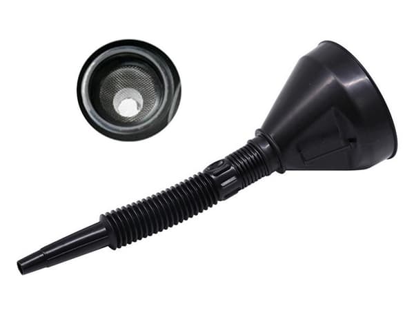 Oljetratt / Bensintratt med silfilter - Justerbar