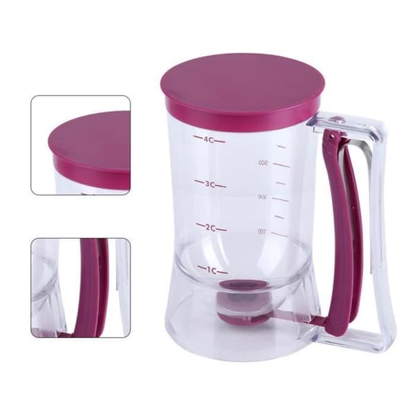 Bewinner 900ml Bakverkssmetsdispenser, Pannkaksvåfflor för manuell kakugnsbakning, Dispenser från VGEBY