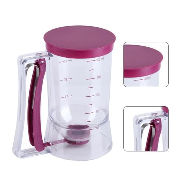 Bewinner 900ml Bakverkssmetsdispenser, Pannkaksvåfflor för manuell kakugnsbakning, Dispenser från VGEBY