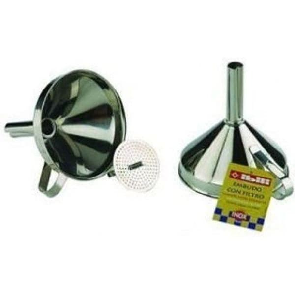 Tratt - Ibili - 763800 - 18/10 rostfritt stål - Avtagbart filter - Diameter 10 cm