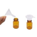 Miniatyrbillede 4 af 8: 30 miditer i gennemsigtig plast. Velegnet til flasker, påfyldning af laboratorievæsker, æteriske olier, sandmaling, parfume osv.