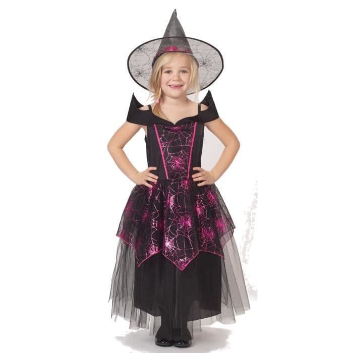 CIJEP kostume Halloween kjole lyserød med hat