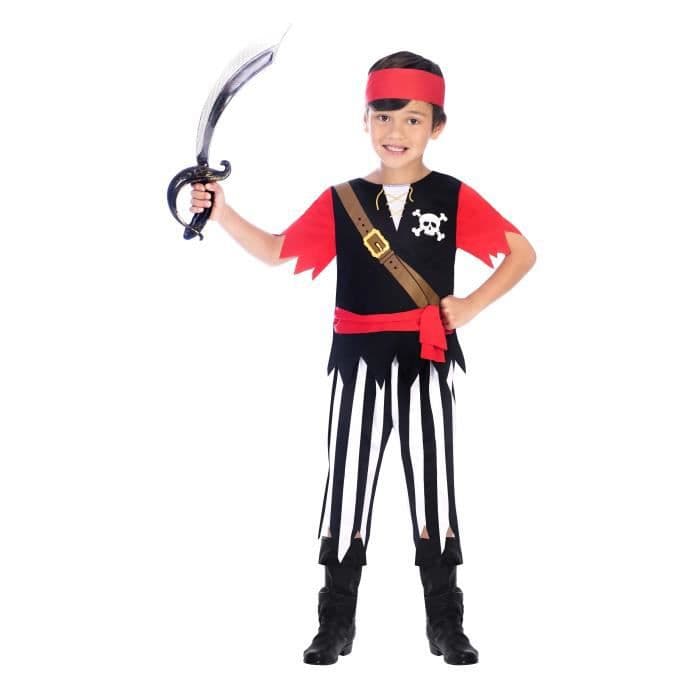 AMSCAN - Piratkostume - Top, bukser og bandana