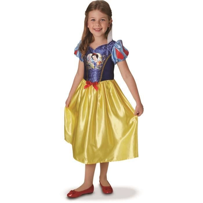 Hvidt paljetter kostume 7/8 år
