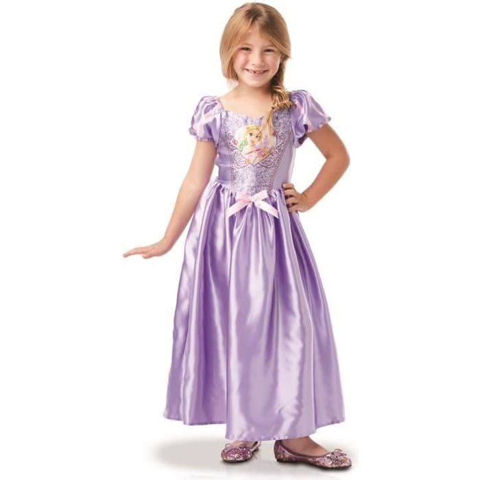 DISNEY Rapunzel sequin klassisk kostume - lilla
