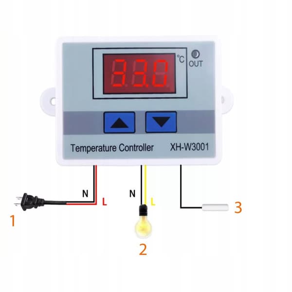 Elektroninen termostaatti 110-240V XH-W3001 1500W