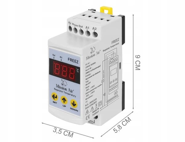 FREEZ temperaturregulator til DIN-skinne