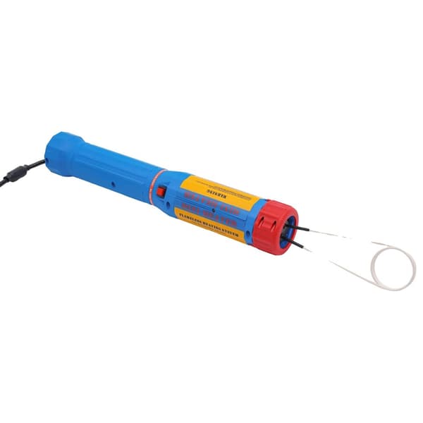 Håndholdt magnetisk induktionsvarmer, 1100W effekt, 800℃ maksimal temperatur, 8 opvarmningsspoler,EU-stik, Blå