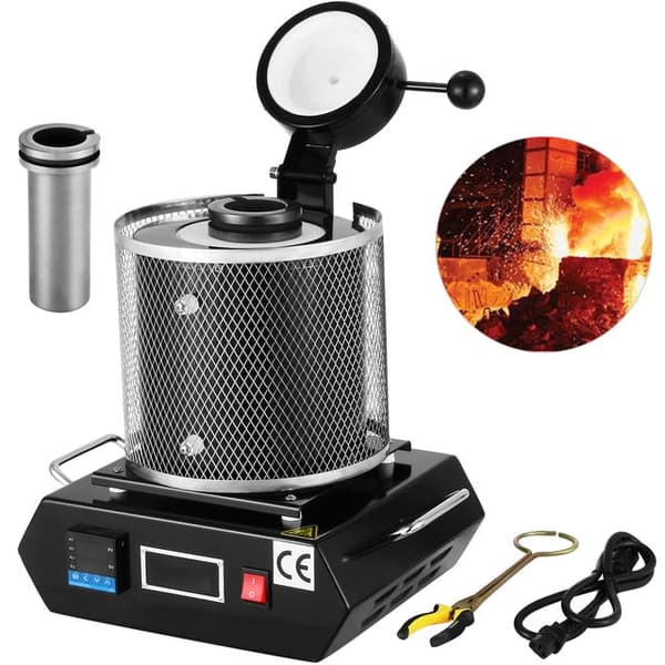Digitaalinen Automaattinen Sulatusuuni - 1150°C Maks. Lämpötila, PID-moduuli, Nopea Lämmitys