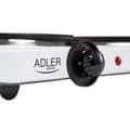 Miniatyrbild 4 av 6: Elvärmare med dubbel temperaturregulator, kompakt Adler AD6504 2500W Vit 34477