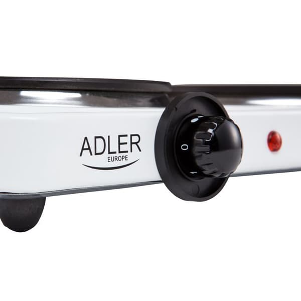 Elvärmare med dubbel temperaturregulator, kompakt Adler AD6504 2500W Vit 34477