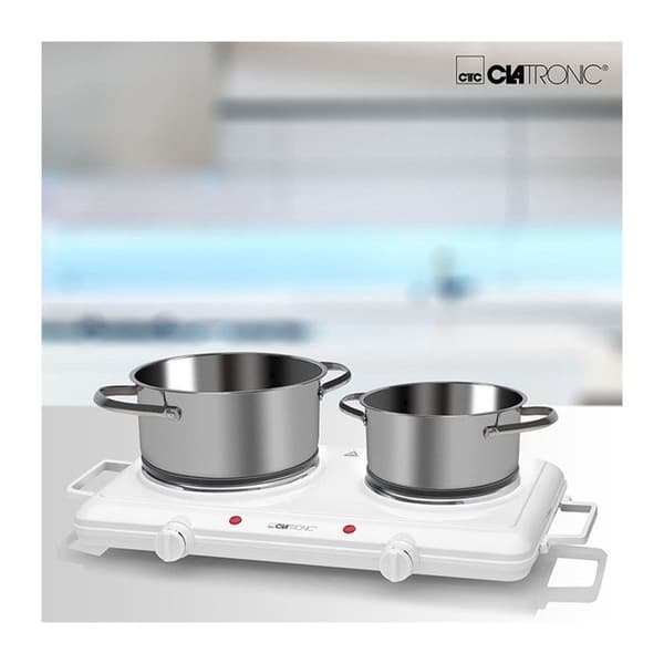 Dubbel kokplatta 2500W Clatronic DKP 3583 Vit
