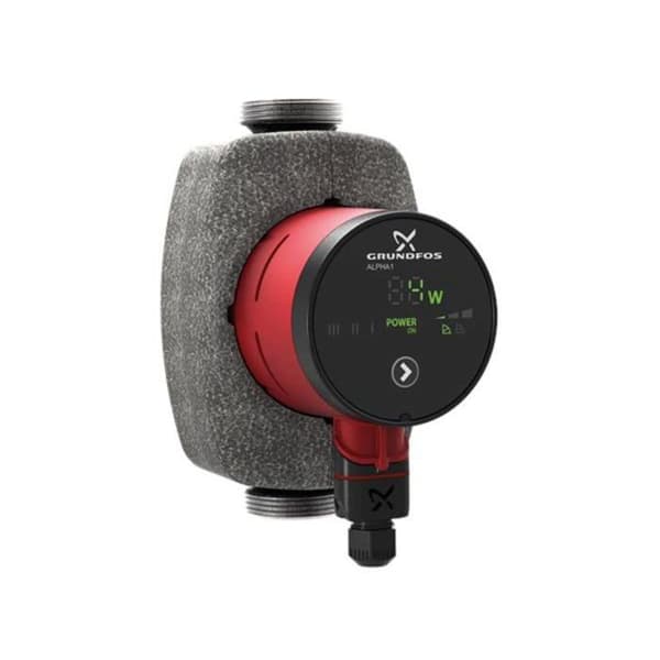 Värmepump Grundfos - 99199591 - Cirkulationspump för centralvärme - ALPHA1 25-40 N 180 1x230V 50Hz 6HDH