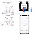 Miniatyrbild 6 av 6: Intelligent WiFi-termostat - ARHATREYA - 220V - Kompatibel med Alexa/Google - Golvvärme/Kamin