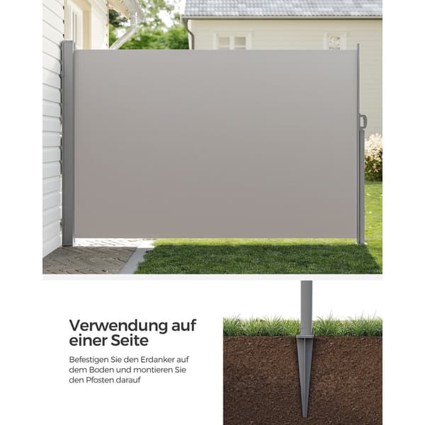 Rootz Grey Metal Ground Anchor Set - Stake Kit - Heavy Duty - Rustbestandig - Nem installation - 9cm x 9cm x 46cm