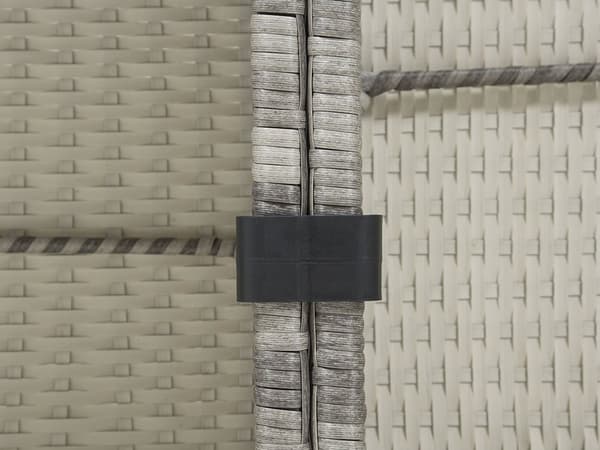 Sæt med 6 befæstigelsesclips Sort Rattan Plastklemme Havemøbel Havestole Tilbehør