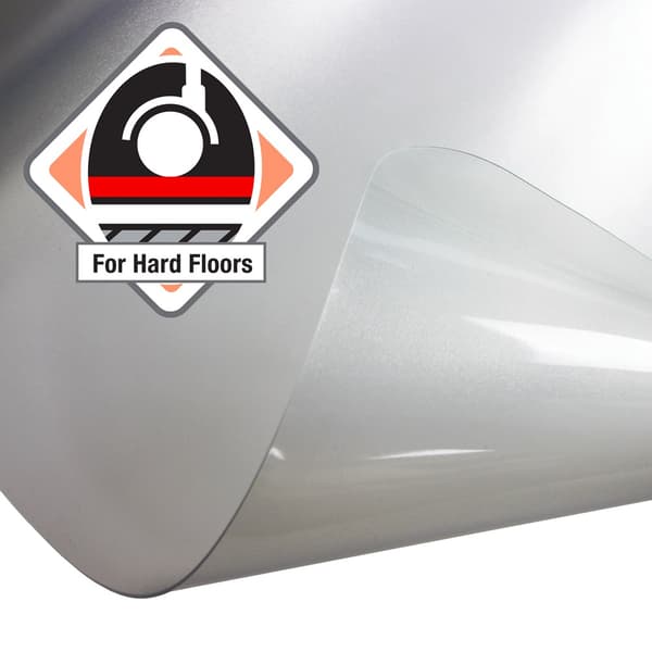 Golvskydd med urtag - Antistatisk PVC - Hårt golv - 90x120 cm