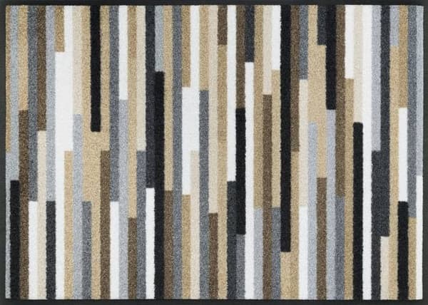 Tvätta + torka - 80596 - tvätta + torka Dörrmatta, Mikado Stripes Nature 60x85cm, inomhus och utomhus, Tvättbar