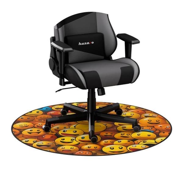 Gamingmatta för stol HUZARO FLOORMAT 8.0, Halkskyddande golvskydd, Termisk isolering, Kontors- och gamingutrymmen.