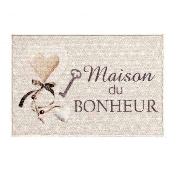 Antiskidmatta - 40x60 cm - Lyckans hus - Beige